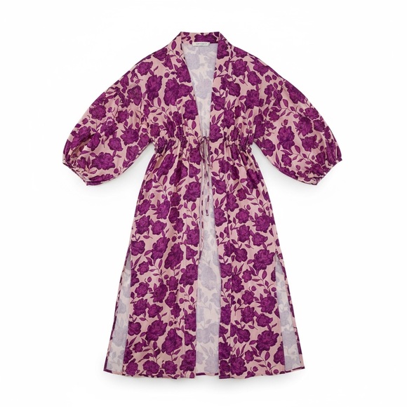 Jen’s Pirate Booty duster kimono robe purple size medium - Picture 2 of 7